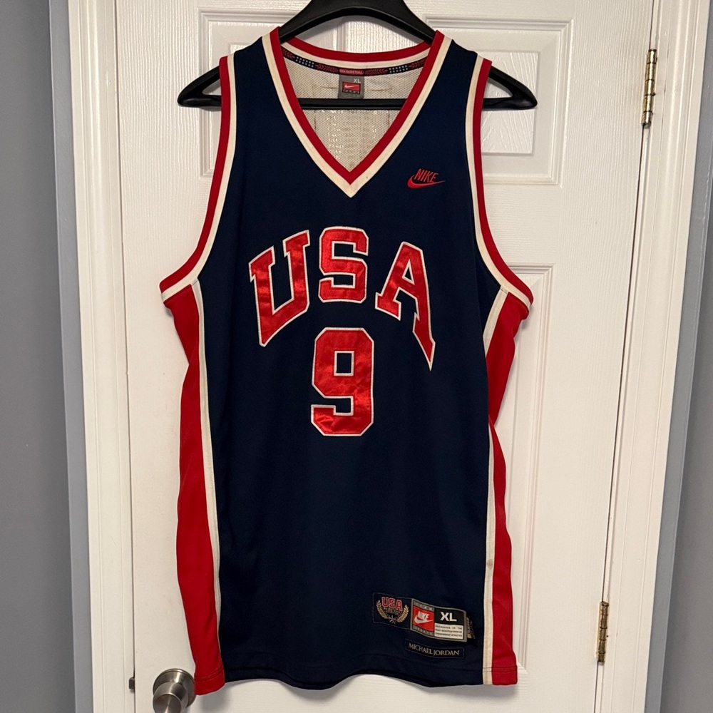 Nike Michael Jordan USA Basketball Jersey - Navy and Red